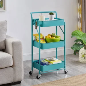 35.2'' H x 17.3'' W Utility Cart with Wheels
